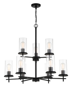 Haisley Nine Light Chandelier in Coal (7|4099-66A)