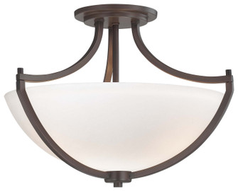 Middlebrook Three Light Semi Flush Mount in Vintage Bronze (7|4932-284)