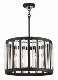 Majestic Splendor Six Light Chandelier in Sand Coal And Polished Nickel (7|5496-729)