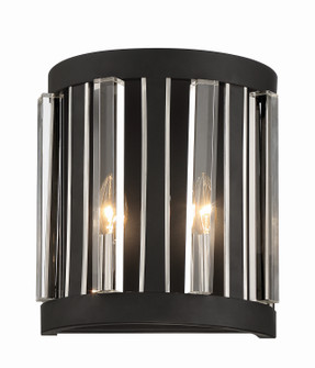 Majestic Splendor Two Light Wall Sconce in Sand Coal And Polished Nickel (7|5498-729)
