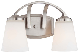 Overland Park Two Light Bath in Brushed Nickel (7|6962-84)