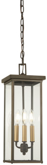 Casway Four Light Chain Hung Lantern in Oil Rubbed Bronze w/Gold Highlights (7|72584-143C)