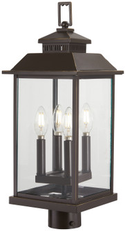 Miner's Loft Four Light Post Mount in Oil Rubbed Bronze w/Gold Highlights (7|72596-143C)