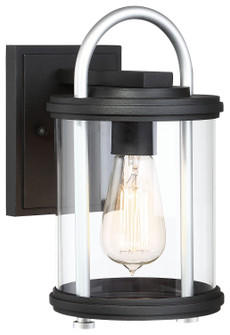 Keyser One Light Outdoor Wall Mount in Black w/Silver (7|72671-32)