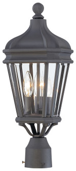 Harrison Three Light Post Mount in Coal (7|8695-66)