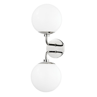 Stella Two Light Wall Sconce in Polished Nickel (428|H105102-PN)
