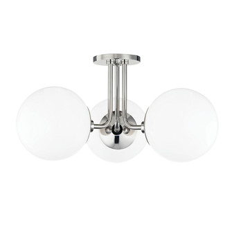 Stella Three Light Semi Flush Mount in Polished Nickel (428|H105603-PN)