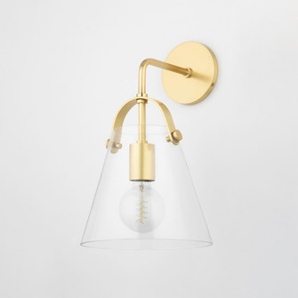 Karin One Light Wall Sconce in Aged Brass (428|H162101-AGB)