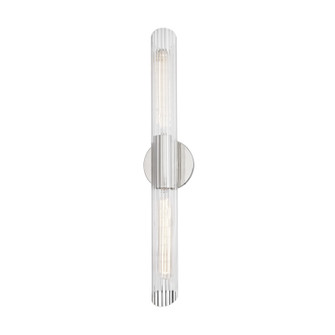 Cecily Two Light Wall Sconce in Polished Nickel (428|H177102L-PN)