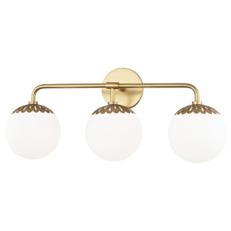 Paige Three Light Bath and Vanity in Aged Brass (428|H193303-AGB)