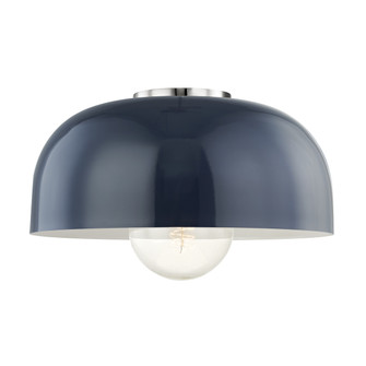 Avery One Light Flush Mount in Polished Nickel (428|H199501L-PN/NVY)