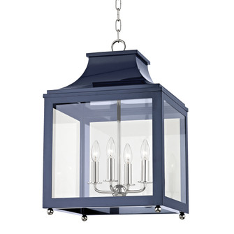 Leigh Four Light Lantern in Polished Nickel (428|H259704L-PN/NVY)
