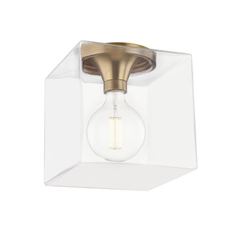 Grace One Light Flush Mount in Aged Brass (428|H284501SQL-AGB)