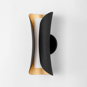Josie Two Light Wall Sconce in Gold Leaf/Black (428|H315102-GL/BK) Josie Two Light Wall Sconce in Gold Leaf/Black (428|H315102-GL/BK)