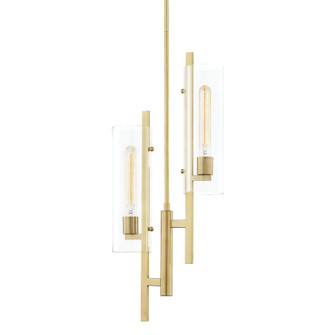 Ariel Two Light Pendant in Aged Brass (428|H326702-AGB)