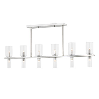 Tabitha 12 Light Linear Pendant in Polished Nickel (428|H384912-PN)