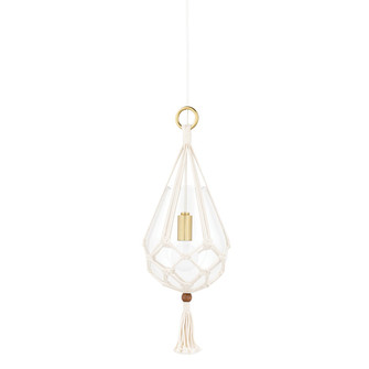 Tessa One Light Pendant in Aged Brass (428|H411701S-AGB)
