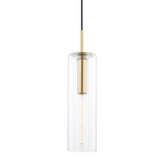 Belinda One Light Pendant in Aged Brass (428|H415701B-AGB)