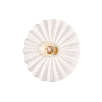Tinsley One Light Flush Mount in Aged Brass (428|H499101-AGB/CCR)