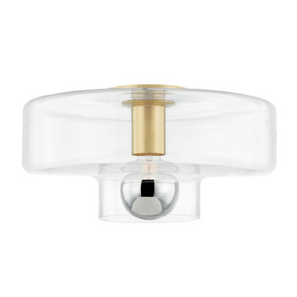 Iona One Light Flush Mount in Aged Brass (428|H524501-AGB)