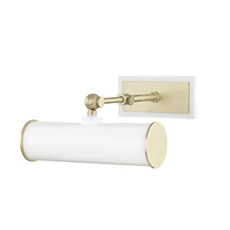 Holly One Light Picture Light With Plug in Aged Brass/Soft Off White (428|HL263201-AGB/WH)