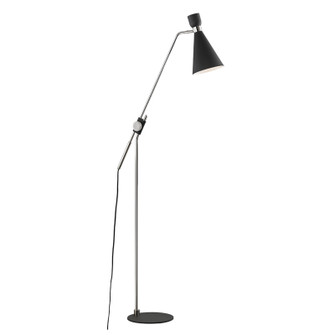 Willa One Light Floor Lamp in Polished Nickel/Black (428|HL295401-PN/BK)