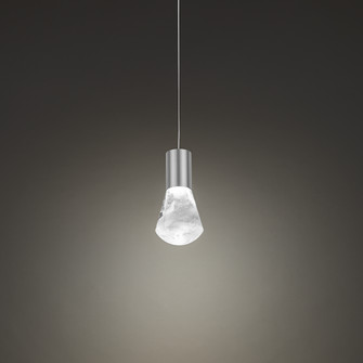 Plum LED Mini Pendant in Satin Nickel (281|PD-40106-SN)