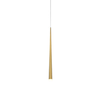 Cascade LED Mini Pendant in Aged Brass (281|PD-41728-AB)