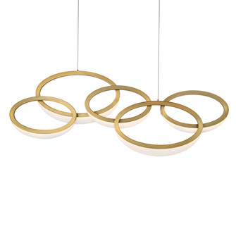 Orion LED Chandelier in Aged Brass (281|PD-56246-AB)
