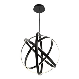 Kinetic LED Chandelier in Black (281|PD-61738-BK)