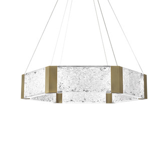 Forever LED Chandelier in Aged Brass (281|PD-76034-AB)
