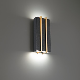 Poet LED Wall Sconce in Black & Aged Brass (281|WS-36112-BK/AB)