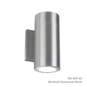 Vessel LED Outdoor Wall Sconce in Brushed Aluminum (281|WS-W9102-AL)