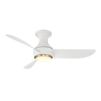 Corona 44''Ceiling Fan in Soft Brass/Matte White (441|FH-W2203-44L35SBMW)