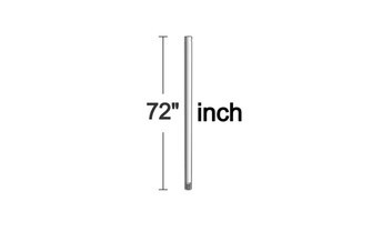 Universal Downrod in Polished Nickel (71|DR72PN)