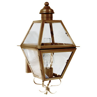 Boston One Light Wall Mount in Antique Brass (196|1001-AB-CIM-CSG)