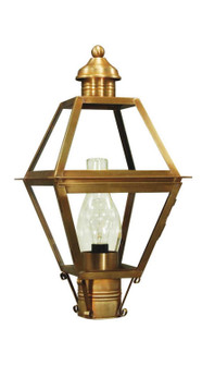Boston One Light Post Mount in Antique Brass (196|1003-AB-CIM-CLR)