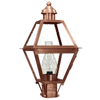 Boston One Light Post Mount in Antique Copper (196|1003-AC-CIM-SMG)