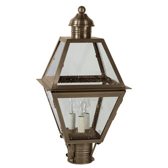 Boston Three Light Post Mount in Dark Antique Brass (196|1003-DAB-LT3-SMG)