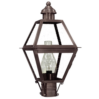 Boston One Light Post Mount in Dark Brass (196|1003-DB-CIM-CSG)