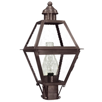 Boston One Light Post Mount in Dark Brass (196|1003-DB-CIM-SMG)