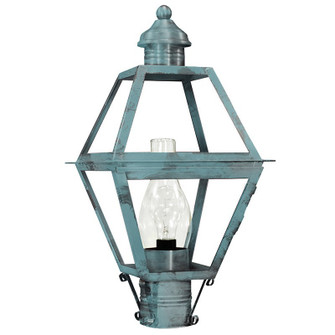 Boston One Light Post Mount in Verdi Gris (196|1003-VG-CIM-CLR)