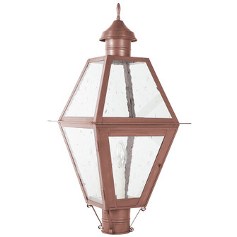 Boston Three Light Post Mount in Antique Copper (196|1013-AC-LT3-CSG)