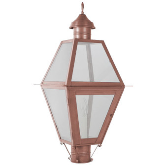 Boston Three Light Post Mount in Antique Copper (196|1013-AC-LT3-FST)
