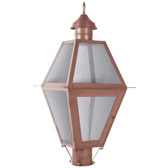 Boston Three Light Post Mount in Antique Copper (196|1013-AC-LT3-SMG)
