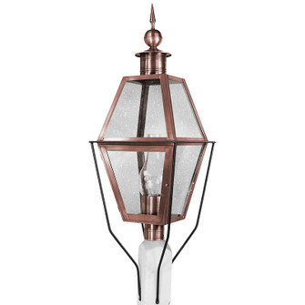 Boston One Light Post Mount in Antique Copper (196|1033-AC-CIM-CSG)
