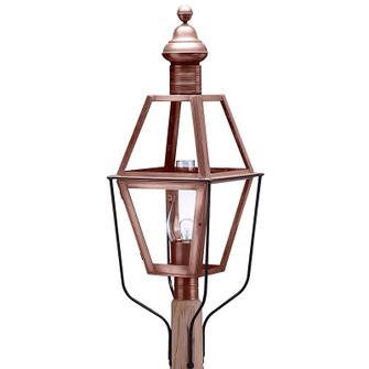 Boston One Light Post Mount in Antique Copper (196|1043-AC-CIM-CLR)