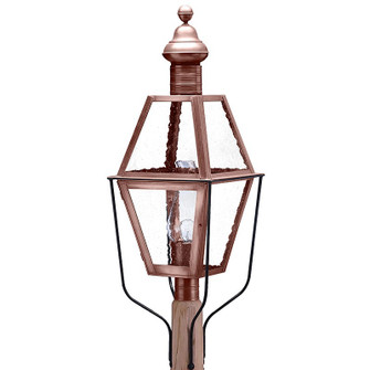 Boston One Light Post Mount in Antique Copper (196|1043-AC-CIM-SMG)