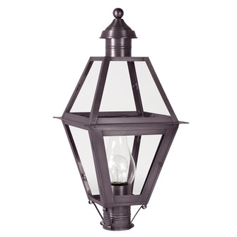 Boston One Light Post Mount in Dark Brass (196|1063-DB-CIM-CLR)