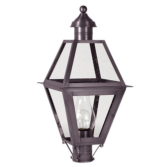 Boston One Light Post Mount in Dark Brass (196|1063-DB-CIM-CSG)